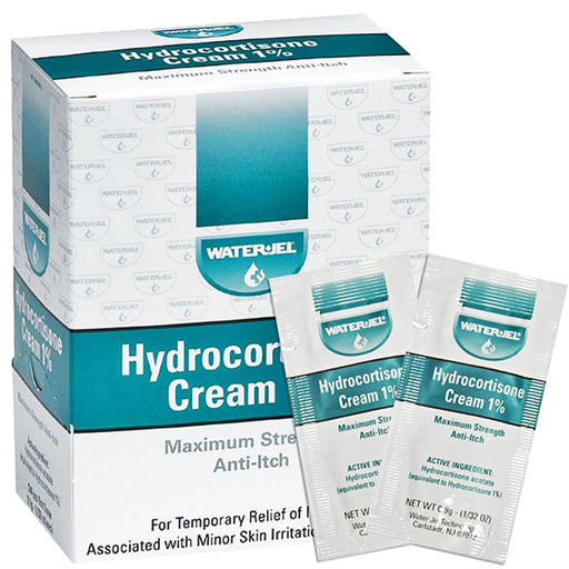 Waterjel Hydrocortisone Cream Packets 09 gram 144box